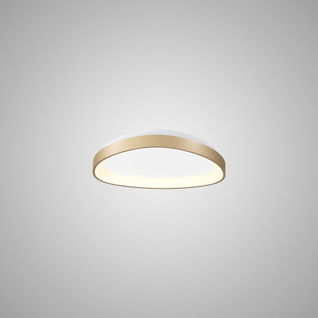 Niseko Triangular LED Flush Ceiling Light 3000K 35W - Gold