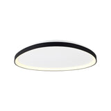 Niseko Triangular LED Flush Ceiling Light 3000K 48W - Black