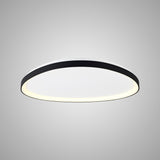 Niseko Triangular LED Flush Ceiling Light 3000K 48W - Black