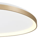 Niseko Triangular LED Flush Ceiling Light 3000K 48W - Gold