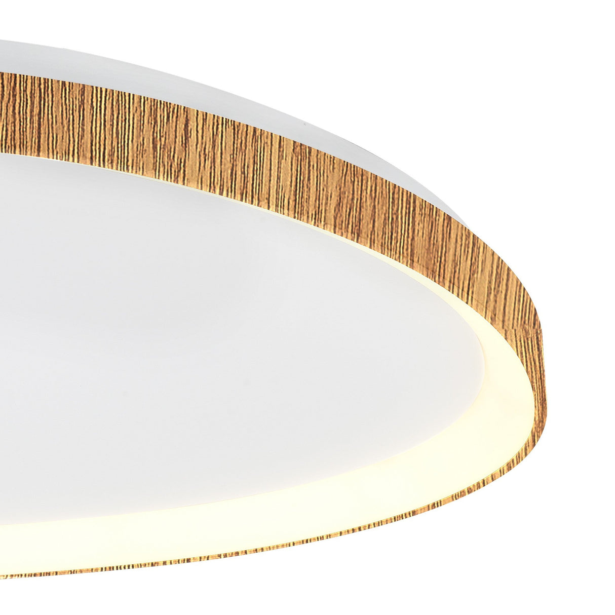 Niseko Triangular LED Flush Ceiling Light 3000K 48W - Light Brown