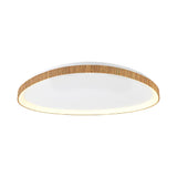 Niseko Triangular LED Flush Ceiling Light 3000K 48W - Light Brown