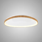 Niseko Triangular LED Flush Ceiling Light 3000K 48W - Light Brown