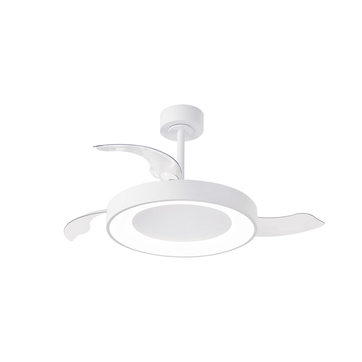 Niseko M CCT Dimmable LED Ceiling Fan Light With Remote Control - White