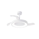 Niseko M CCT Dimmable LED Ceiling Fan Light With Remote Control - White