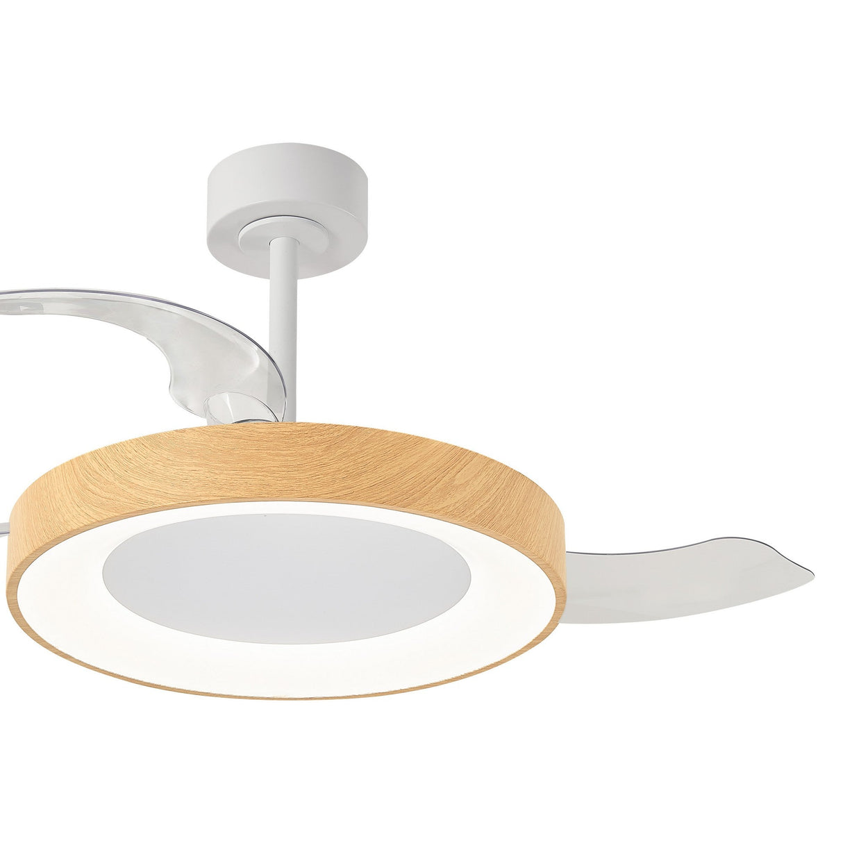 Niseko M CCT Dimmable LED Ceiling Fan Light With Remote Control - Brown