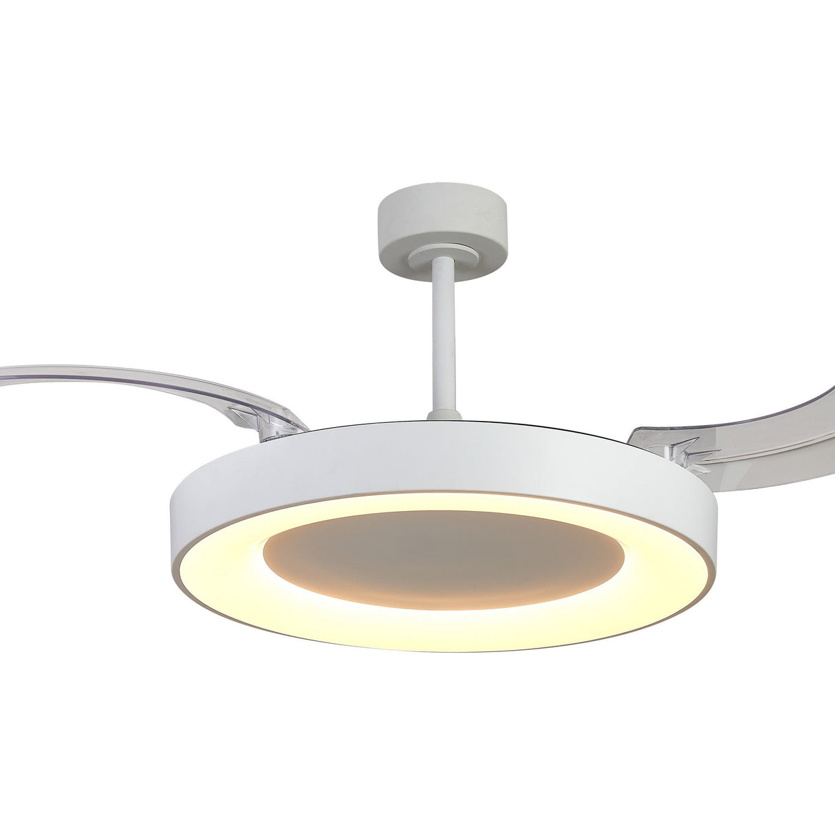 Niseko L CCT Dimmable LED Ceiling Fan Light With Remote Control - White