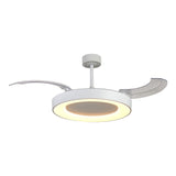 Niseko L CCT Dimmable LED Ceiling Fan Light With Remote Control - White