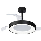 Niseko M CCT Dimmable LED Ceiling Fan Light With Remote Control - Black