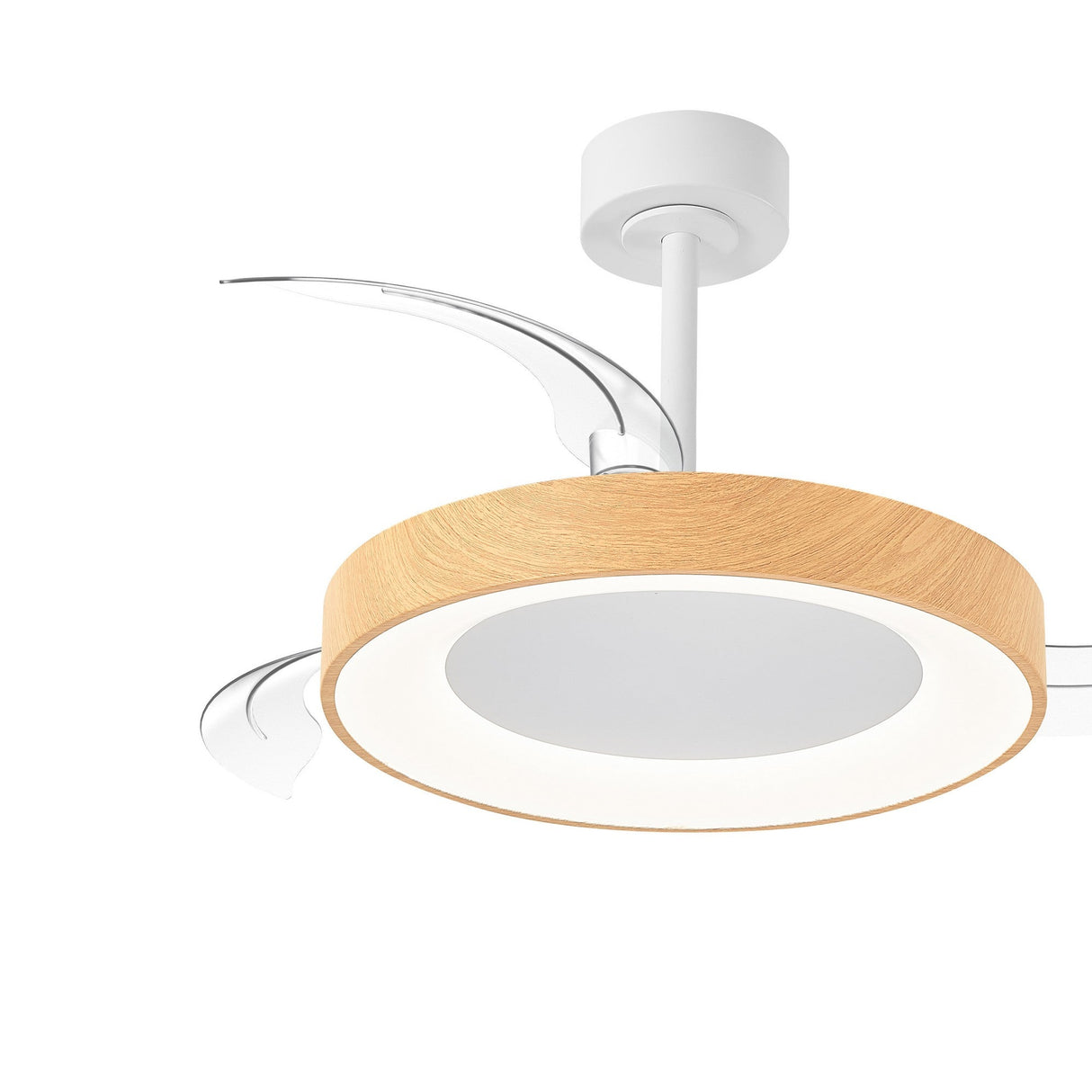 Niseko S CCT Dimmable LED Ceiling Fan Light With Remote Control - Brown