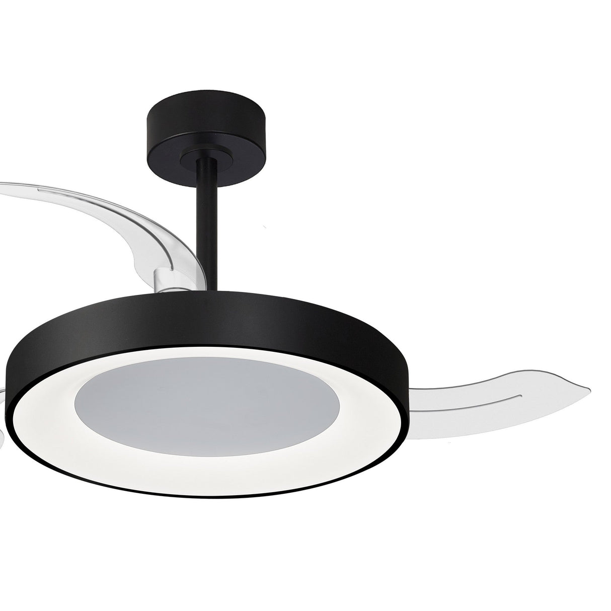 Niseko S CCT Dimmable LED Ceiling Fan Light With Remote Control - Black