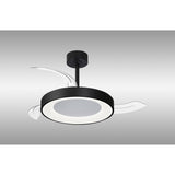 Niseko S CCT Dimmable LED Ceiling Fan Light With Remote Control - Black