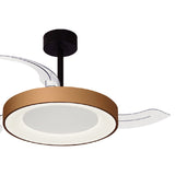 Niseko S CCT Dimmable LED Ceiling Fan Light With Remote Control - Gold/Black