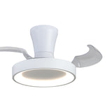 Niseko XS CCT Dimmable LED Ceiling Fan Light With Remote Control - White