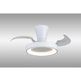 Niseko XS CCT Dimmable LED Ceiling Fan Light With Remote Control - White