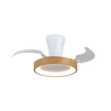 Niseko XS CCT Dimmable LED Ceiling Fan Light With Remote Control - Brown/White