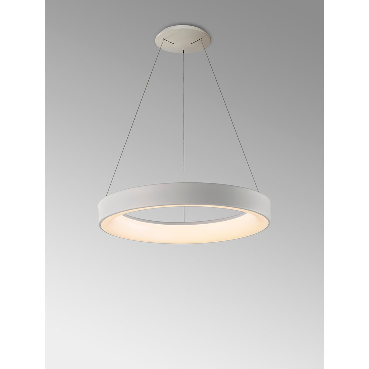 Niseko 50cm  CCT LED Suspension Light With Remote Control & App - White