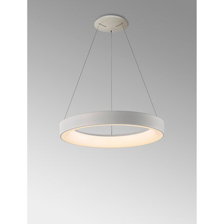 Niseko 50cm  CCT LED Suspension Light With Remote Control & App - White