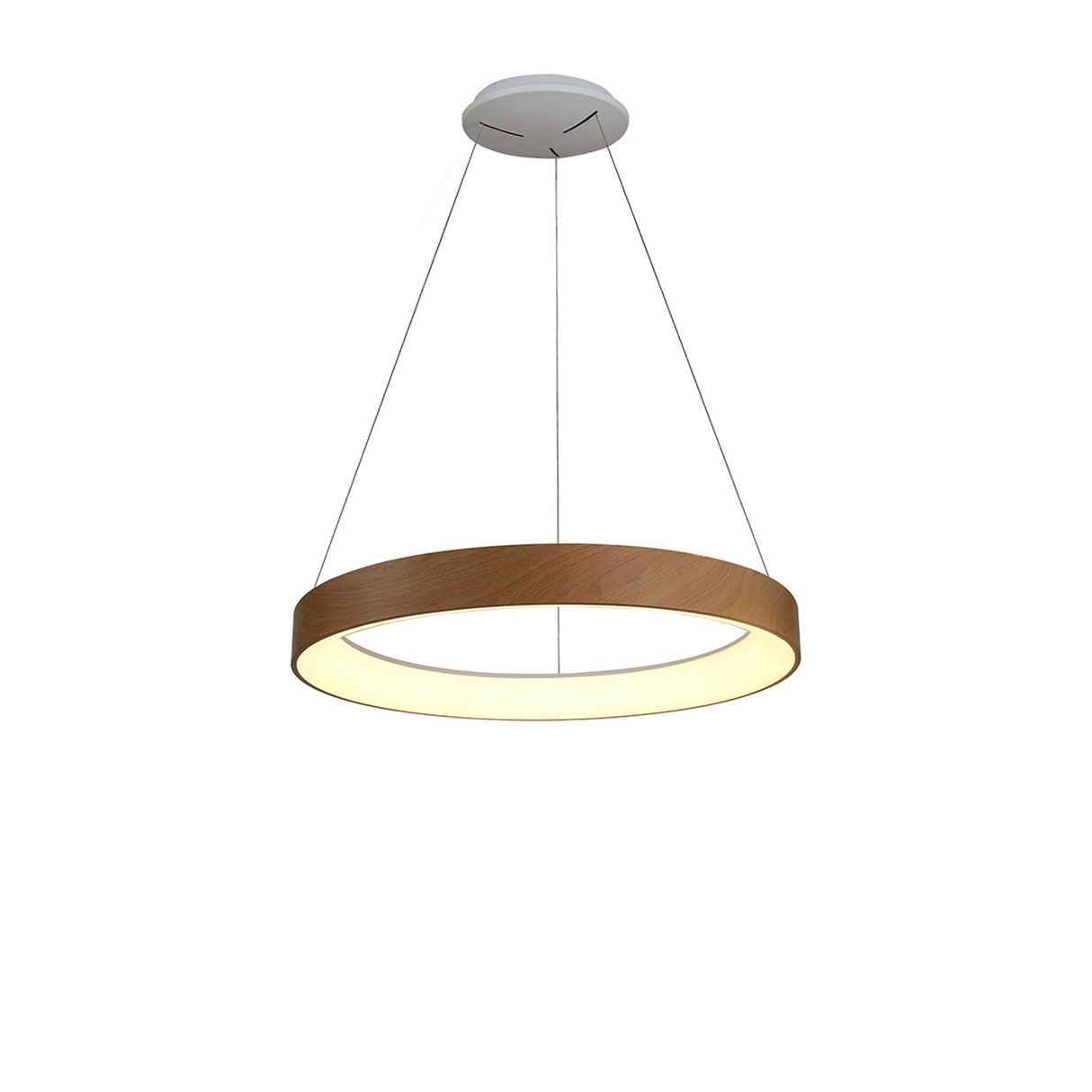 Niseko 50cm CCT LED Suspension Light  With Remote Control & App - Brown