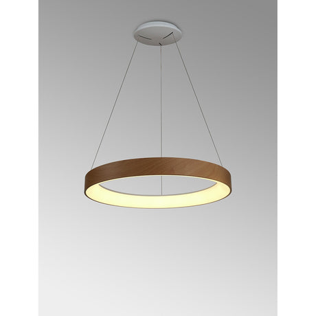 Niseko 50cm CCT LED Suspension Light  With Remote Control & App - Brown