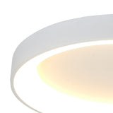 Niseko Ring CCT Dimmable LED Flush Ceiling Light With Remote & App Control 50W - White