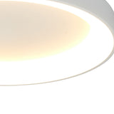 Niseko Small Ring CCT Dimmable LED Flush Ceiling Light With Remote & App Control 40W - White