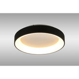 Niseko Large Ring CCT Dimmable LED Flush Ceiling Light With Remote & App Control 40W - Black