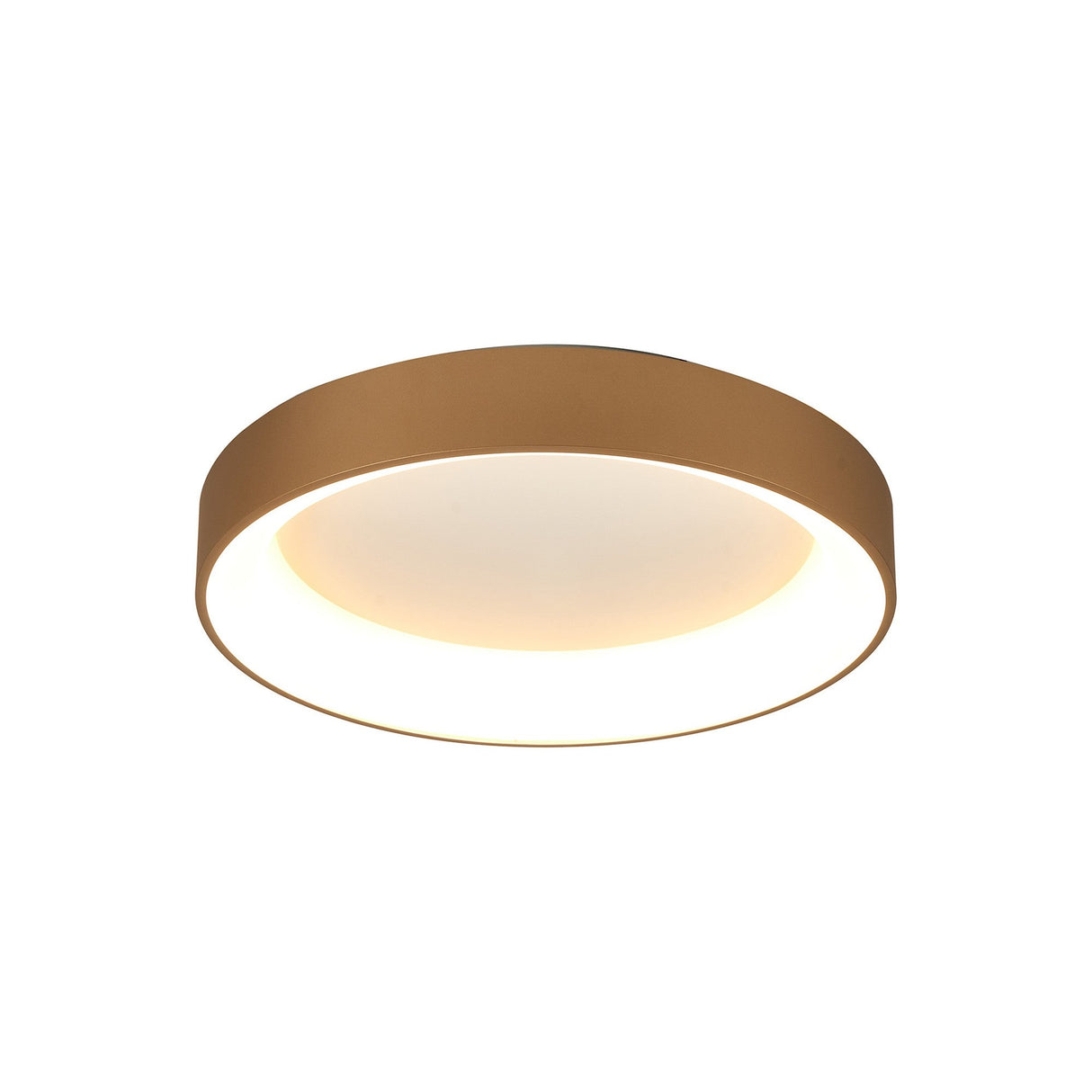 Niseko Large Ring CCT Dimmable LED Flush Ceiling Light With Remote & App Control 40W - Gold