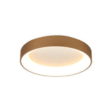 Niseko Large Ring CCT Dimmable LED Flush Ceiling Light With Remote & App Control 40W - Gold