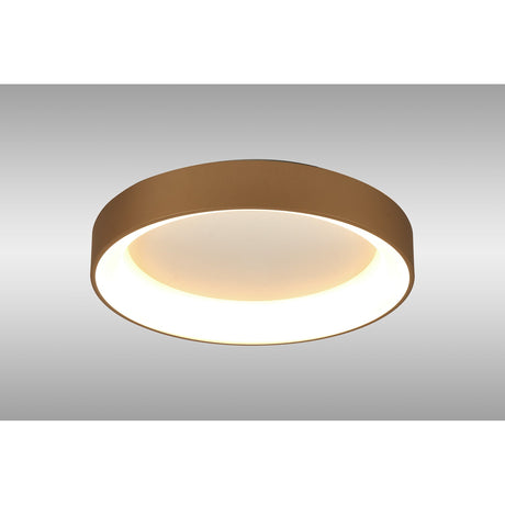 Niseko Large Ring CCT Dimmable LED Flush Ceiling Light With Remote & App Control 40W - Gold