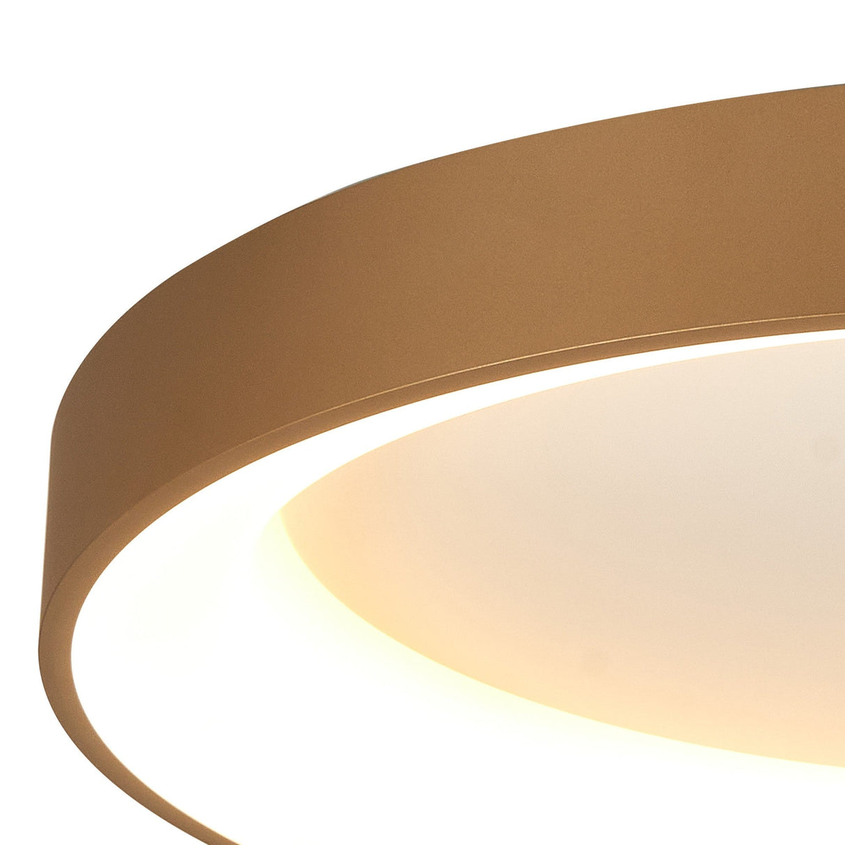 Niseko Small Ring CCT Dimmable LED Flush Ceiling Light With Remote & App Control 40W - Gold
