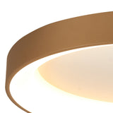 Niseko Small Ring CCT Dimmable LED Flush Ceiling Light With Remote & App Control 40W - Gold