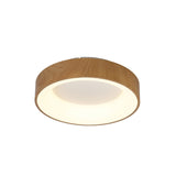 Niseko Small Ring CCT Dimmable LED Flush Ceiling Light With Remote & App Control 40W - Light Brown