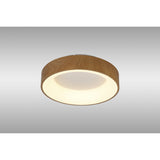 Niseko Small Ring CCT Dimmable LED Flush Ceiling Light With Remote & App Control 40W - Light Brown