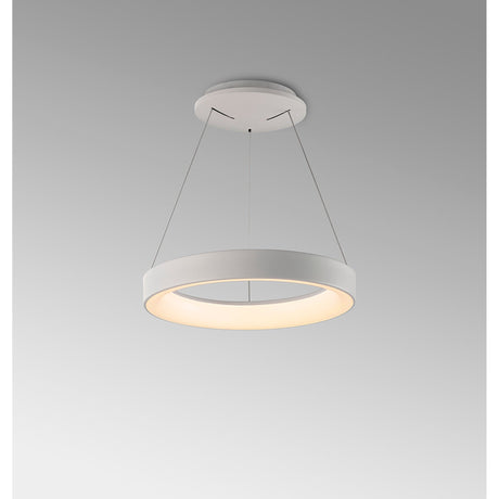 Niseko 38cm CCT LED Suspension Light  With Remote Control & App - White