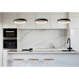 Niseko 38cm CCT LED Suspension Light With Remote Control & App - Black