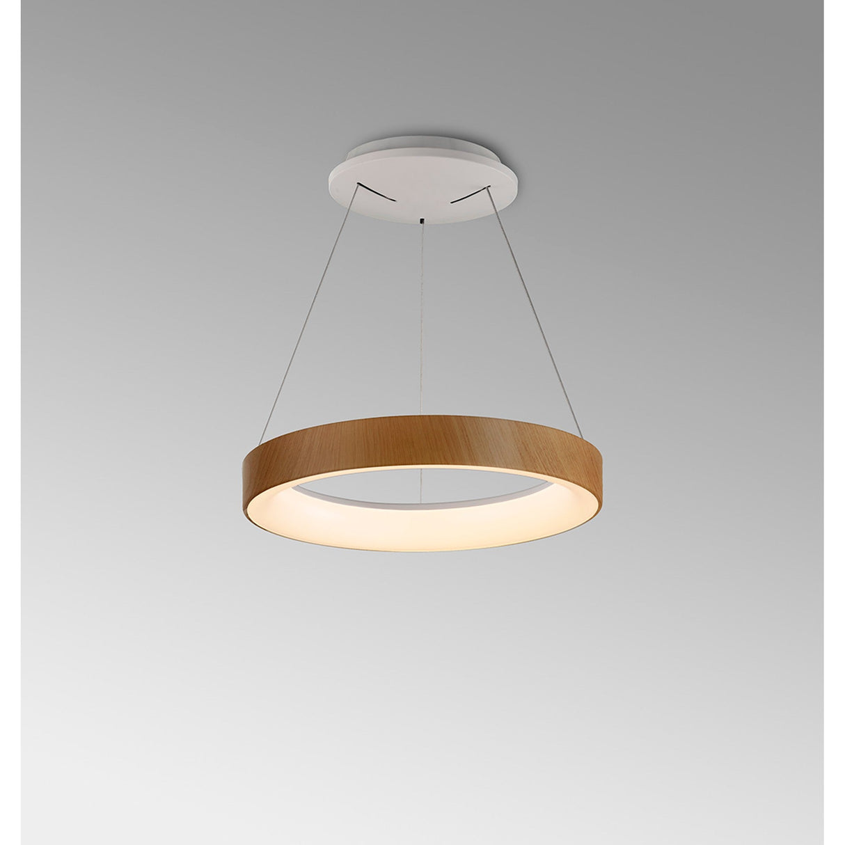 Niseko 38cm CCT LED Suspension Light With Remote Control & App - Brown