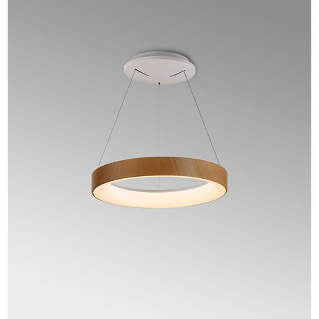 Niseko 38cm CCT LED Suspension Light With Remote Control & App - Brown