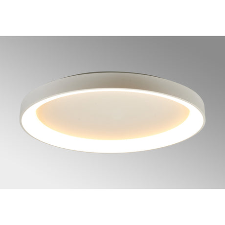 Niseko Ring CCT Dimmable LED Flush Ceiling Light With Remote Control 78W - White
