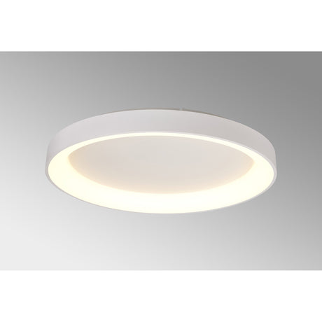 Niseko Ring CCT Dimmable LED Flush Ceiling Light With Remote Control 58W - White