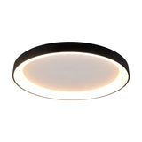 Niseko Ring CCT Dimmable LED Flush Ceiling Light With Remote Control 78W - Black
