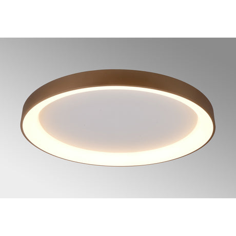 Niseko Ring CCT Dimmable LED Flush Ceiling Light With Remote Control 78W - Gold
