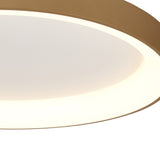 Niseko Ring CCT Dimmable LED Flush Ceiling Light With Remote Control 58W - Gold
