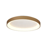 Niseko Ring CCT Dimmable LED Flush Ceiling Light With Remote Control 58W - Gold