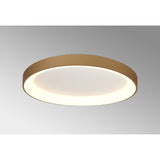 Niseko Ring CCT Dimmable LED Flush Ceiling Light With Remote Control 58W - Gold
