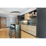 Niseko 90cm CCT LED Suspension Light With Remote Control - Black