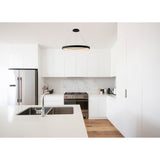 Niseko 90cm CCT LED Suspension Light With Remote Control - Black