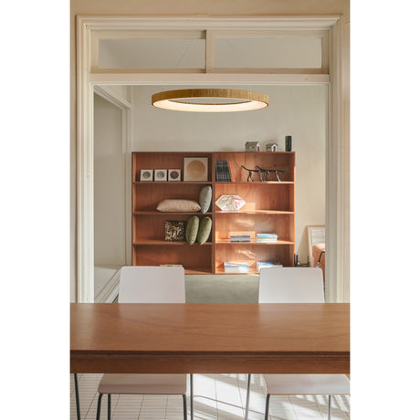 Niseko 90cm CCT LED Suspension Light With Remote Control - Brown