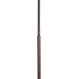 The Noa II Touch Dimmer LED Floor Lamp 15W 3000K in black features a tall, slender cylindrical pole and round base with a modern minimalist design. No lampshade or bulb is visible against the white background.