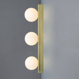 Noelani Triple Glass Globe Wall Light IP44